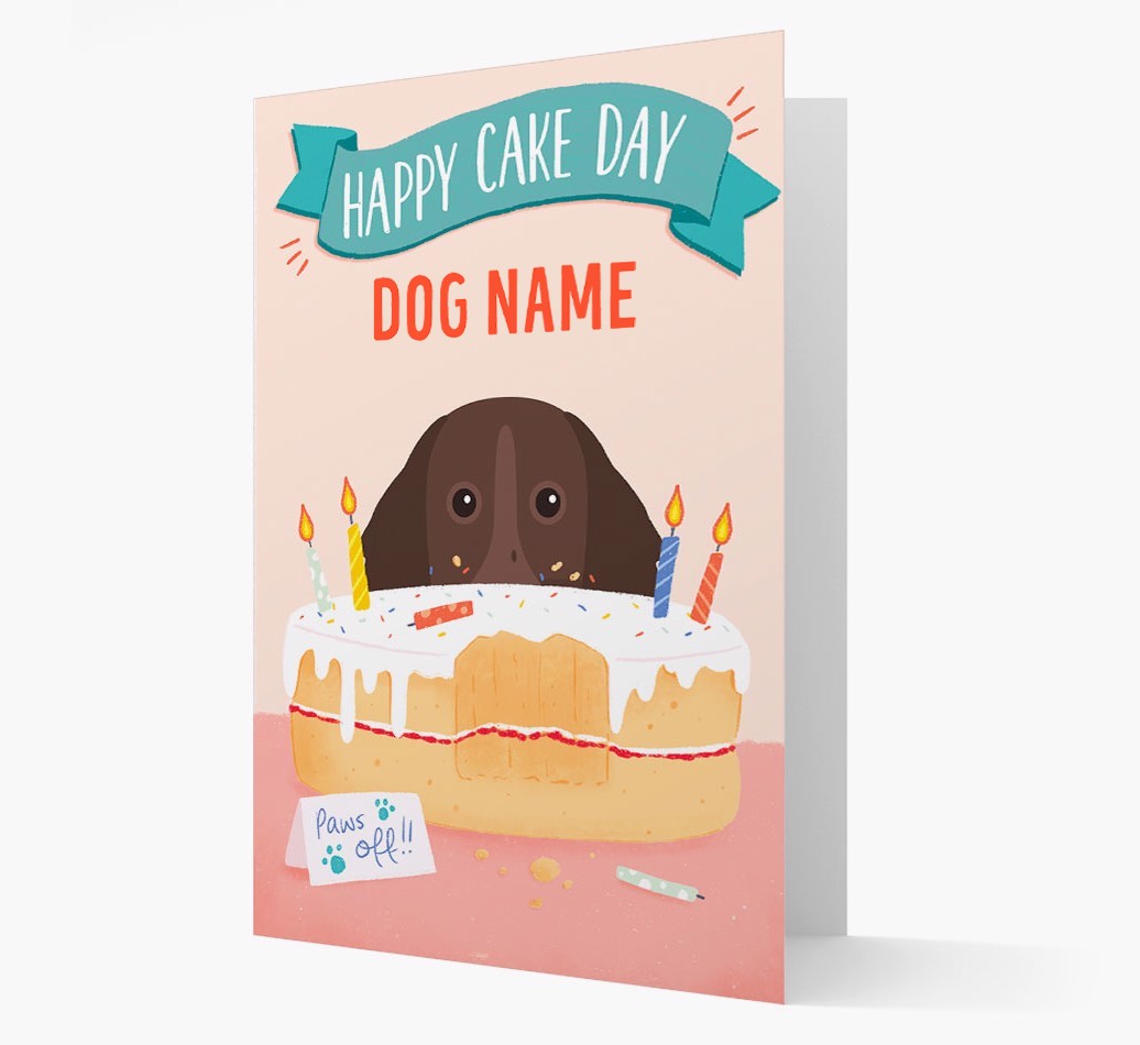 Happy Cake Day: Personalised {breedFullName} Card
