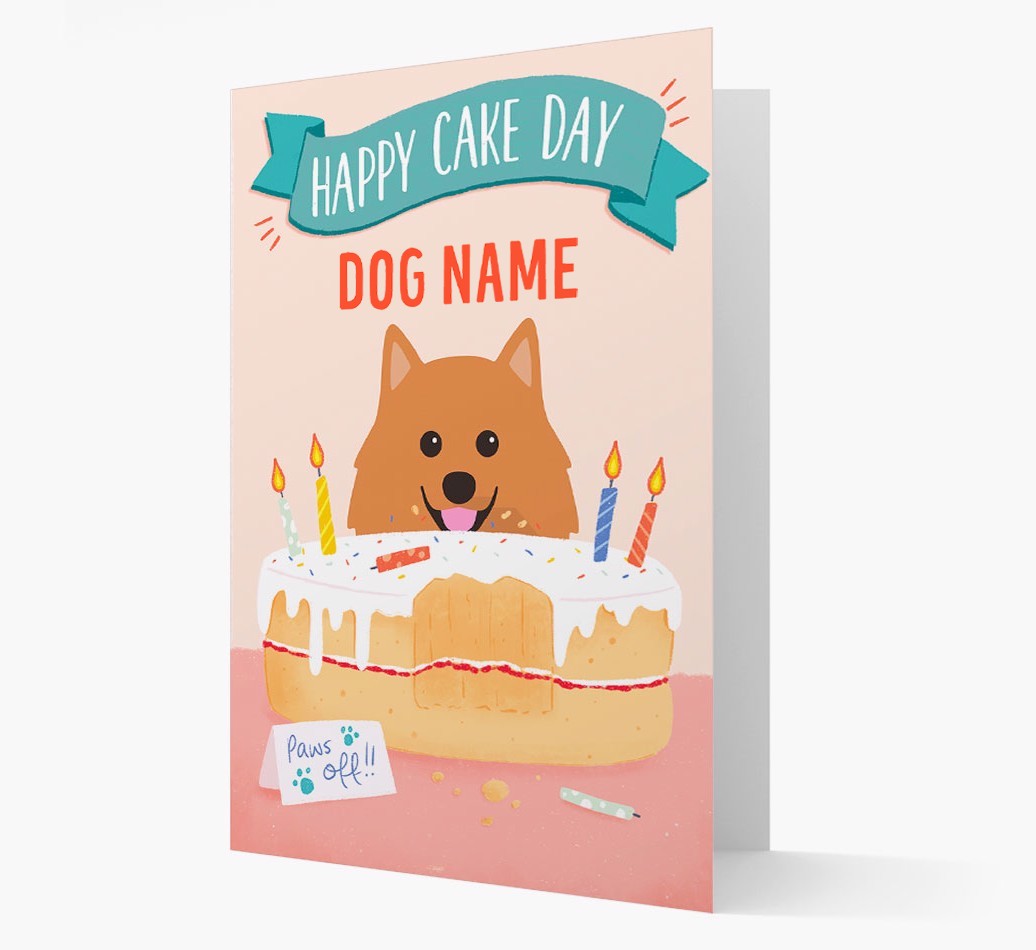 Happy Cake Day: Personalised {breedFullName} Card
