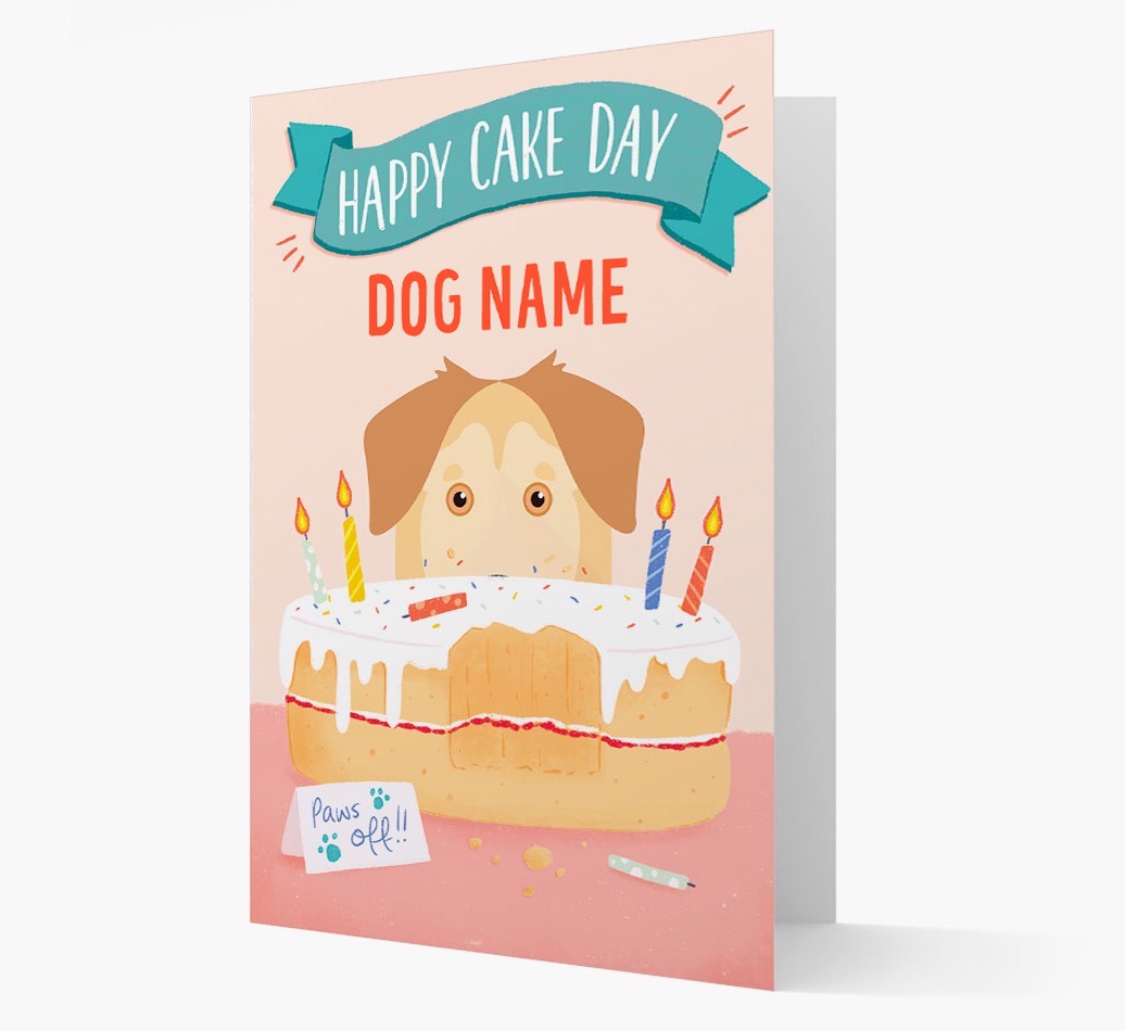 Happy Cake Day: Personalised {breedFullName} Card