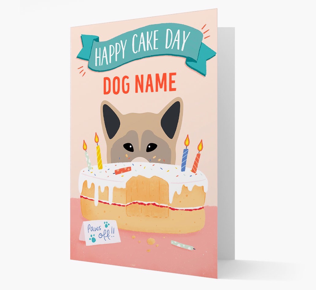 Happy Cake Day: Personalized {breedFullName} Card