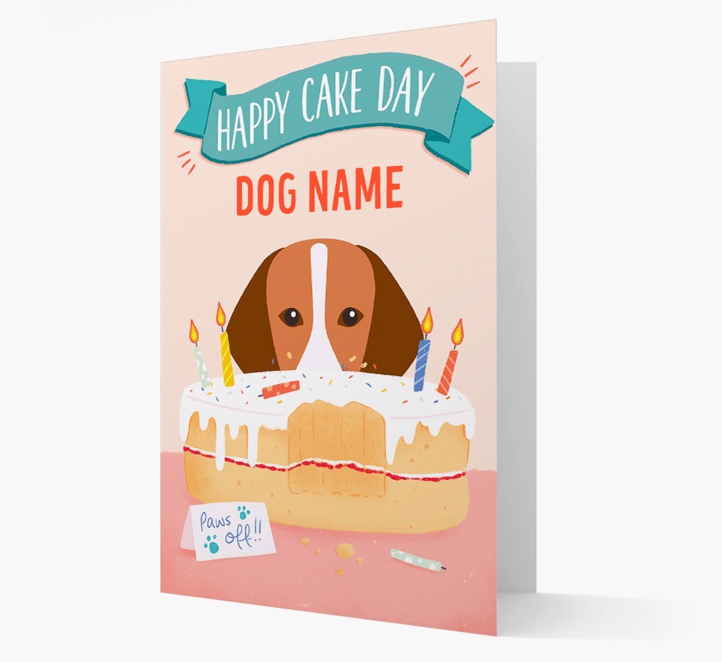Happy Cake Day: Personalised {breedFullName} Card