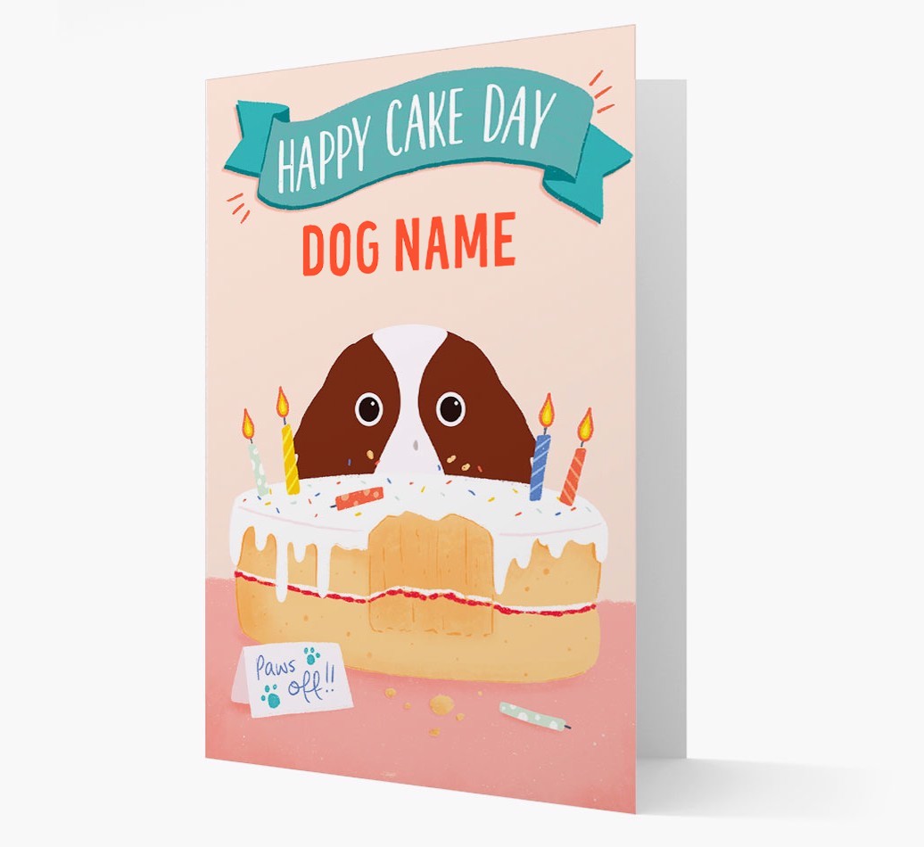 Happy Cake Day: Personalised {breedFullName} Card