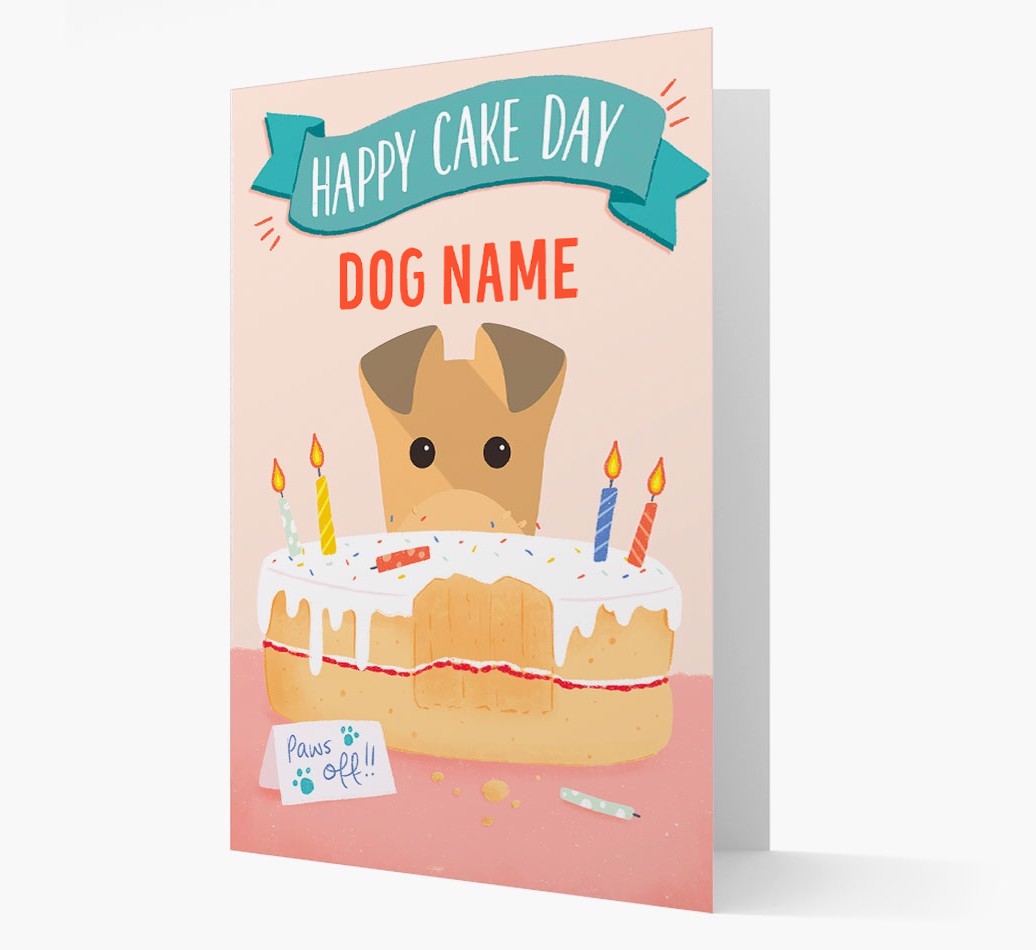 Happy Cake Day: Personalised {breedFullName} Card