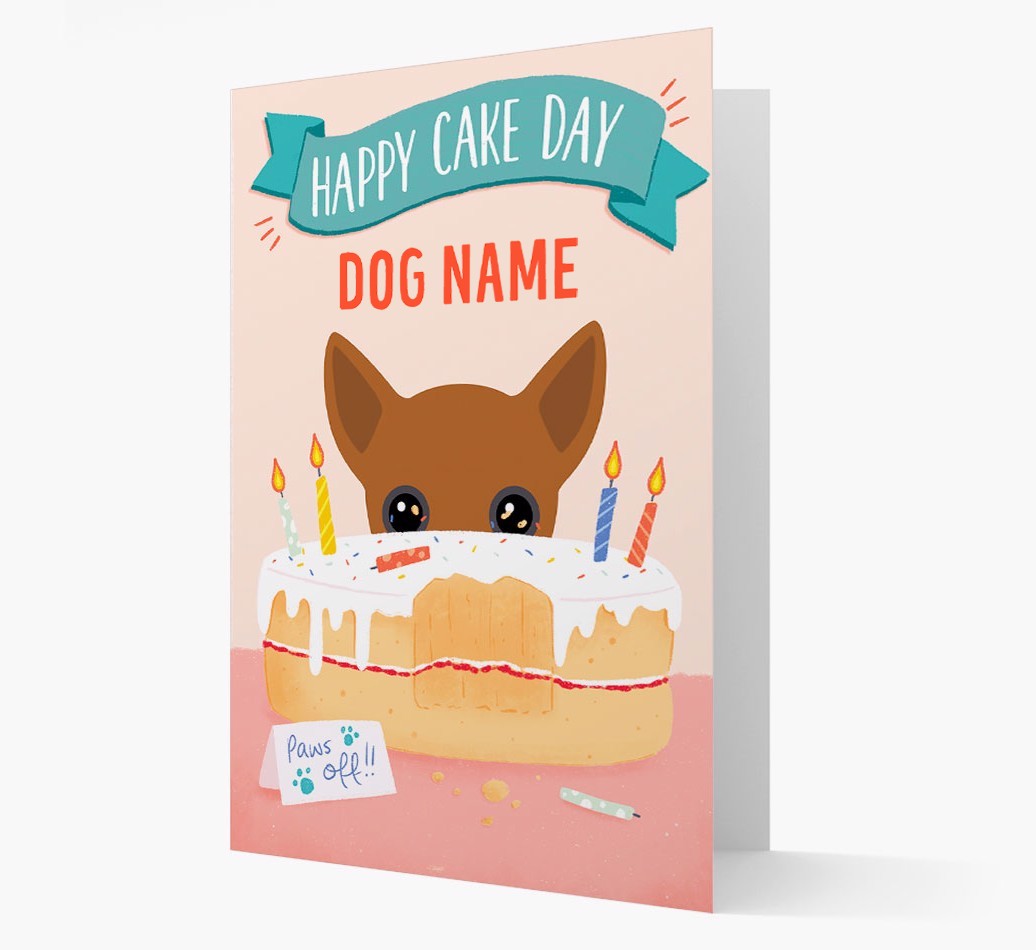 Happy Cake Day: Personalised {breedFullName} Card