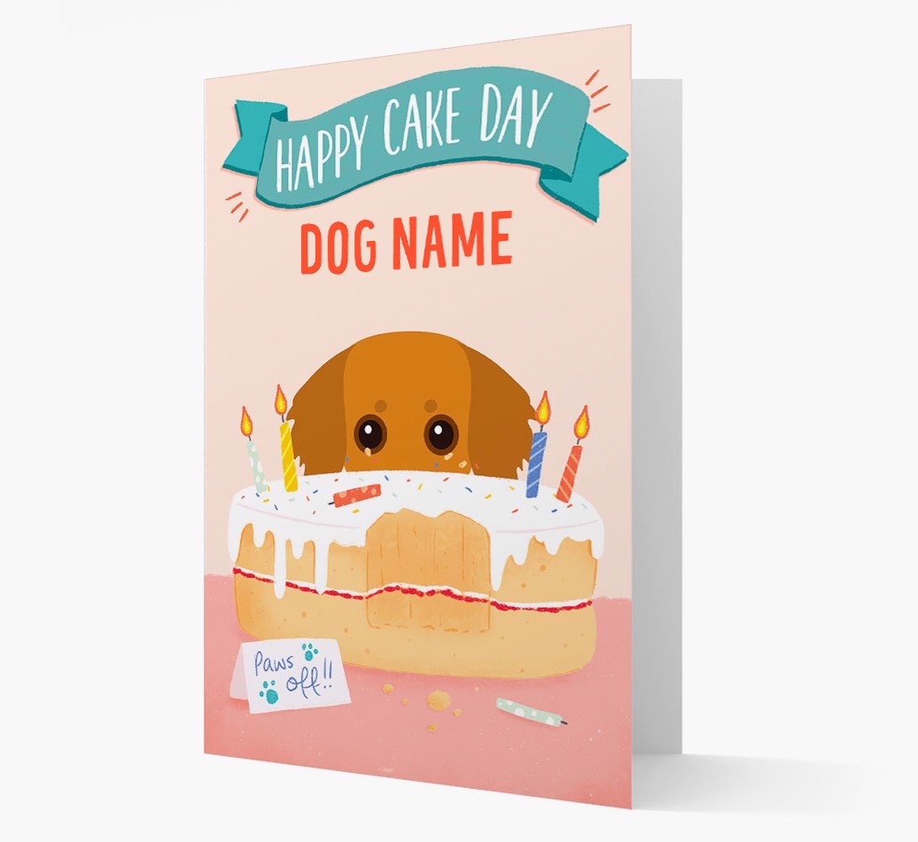 Happy Cake Day: Personalised {breedFullName} Card