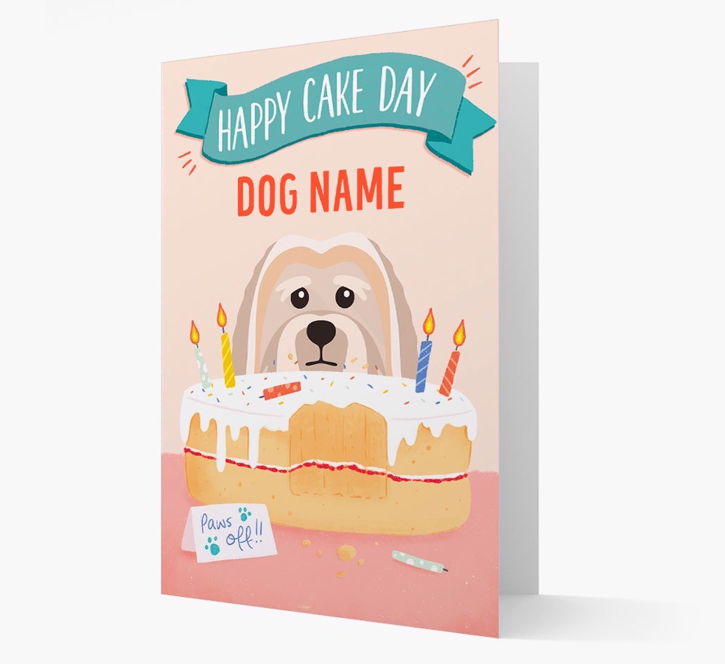 Happy Cake Day: Personalised {breedFullName} Card