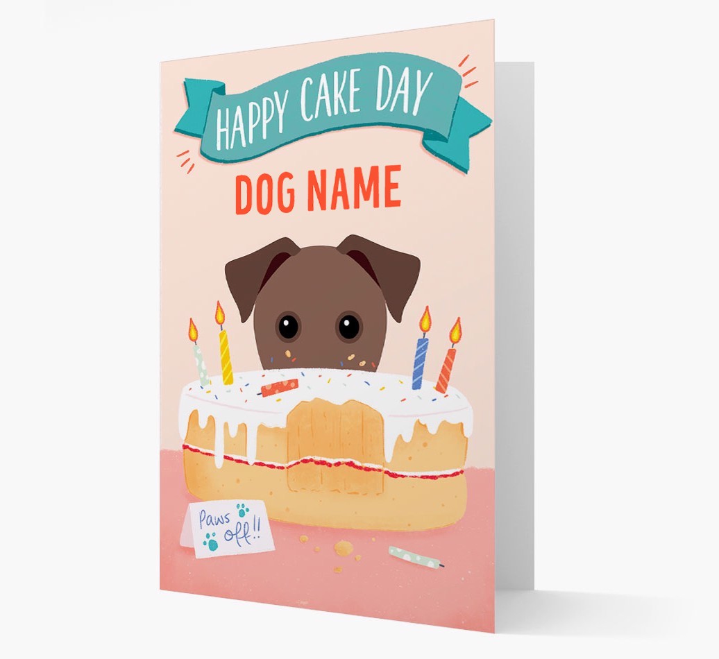 Happy Cake Day: Personalised {breedFullName} Card