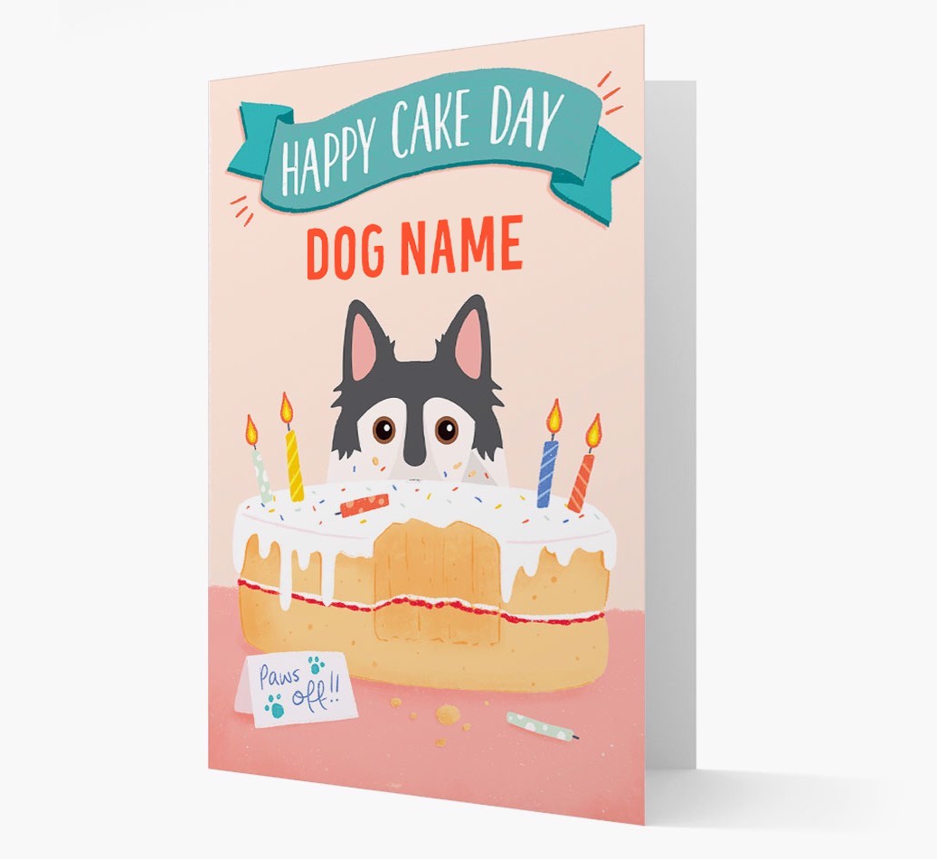 Happy Cake Day: Personalised {breedFullName} Card