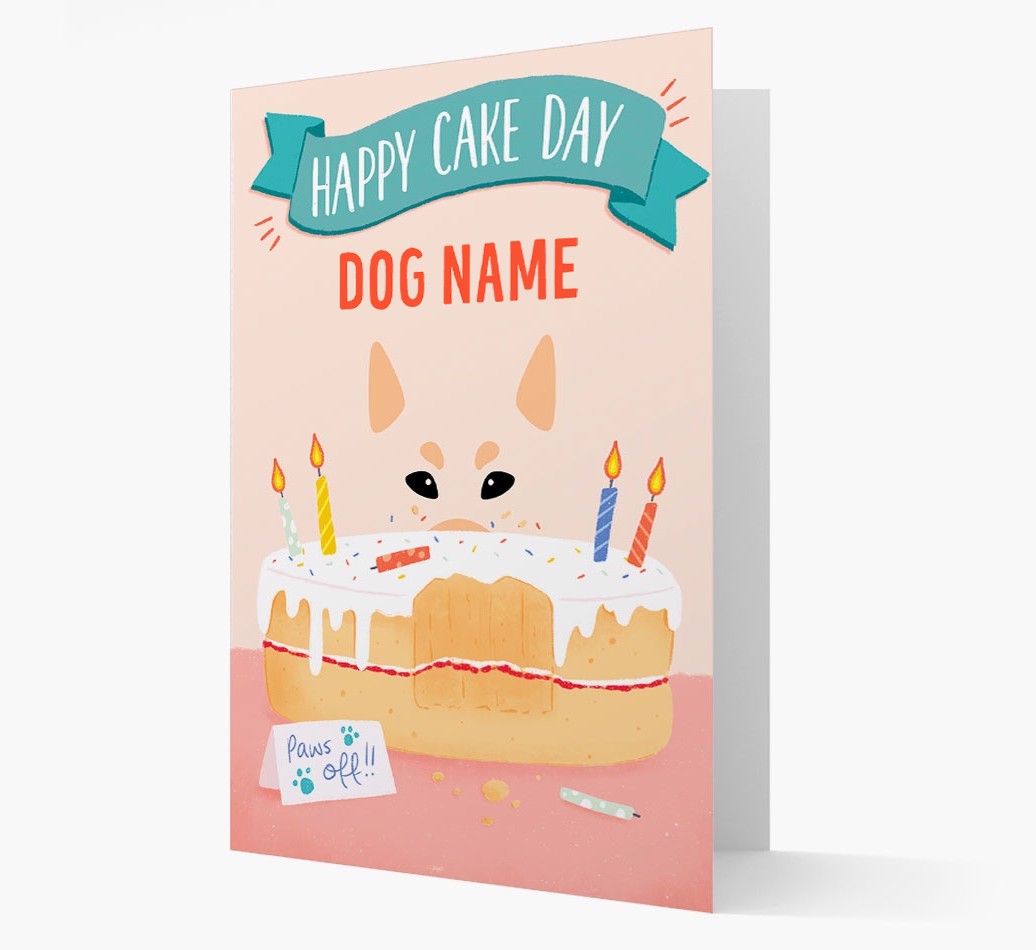 Happy Cake Day: Personalised {breedFullName} Card