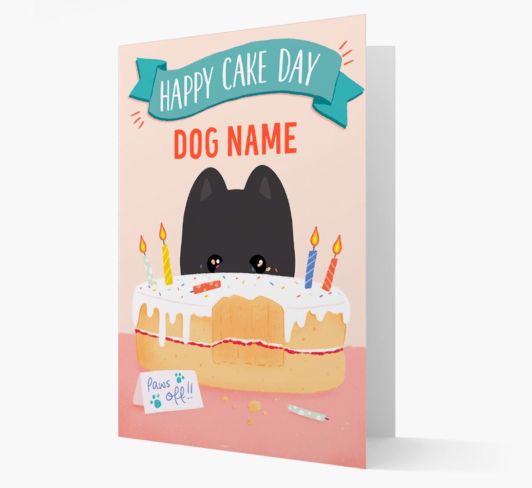 Happy Cake Day: Personalised {breedFullName} Card