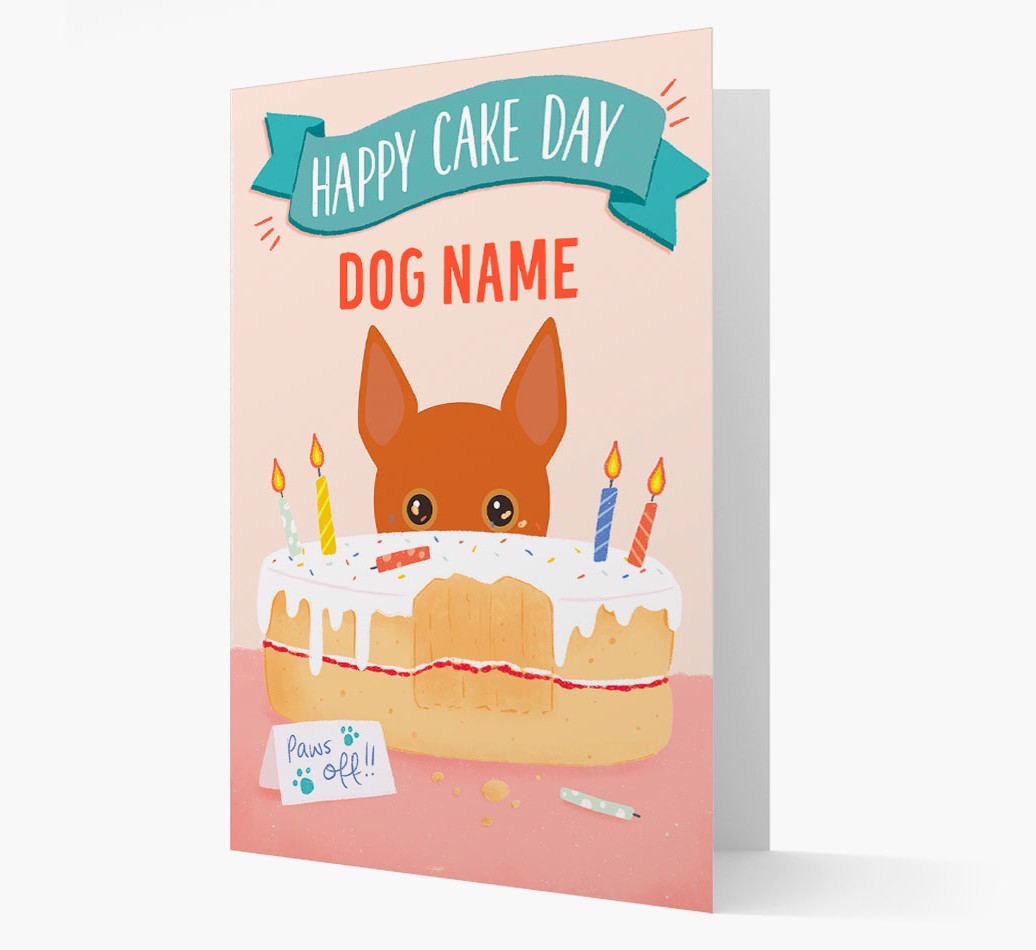 Happy Cake Day: Personalised {breedFullName} Card