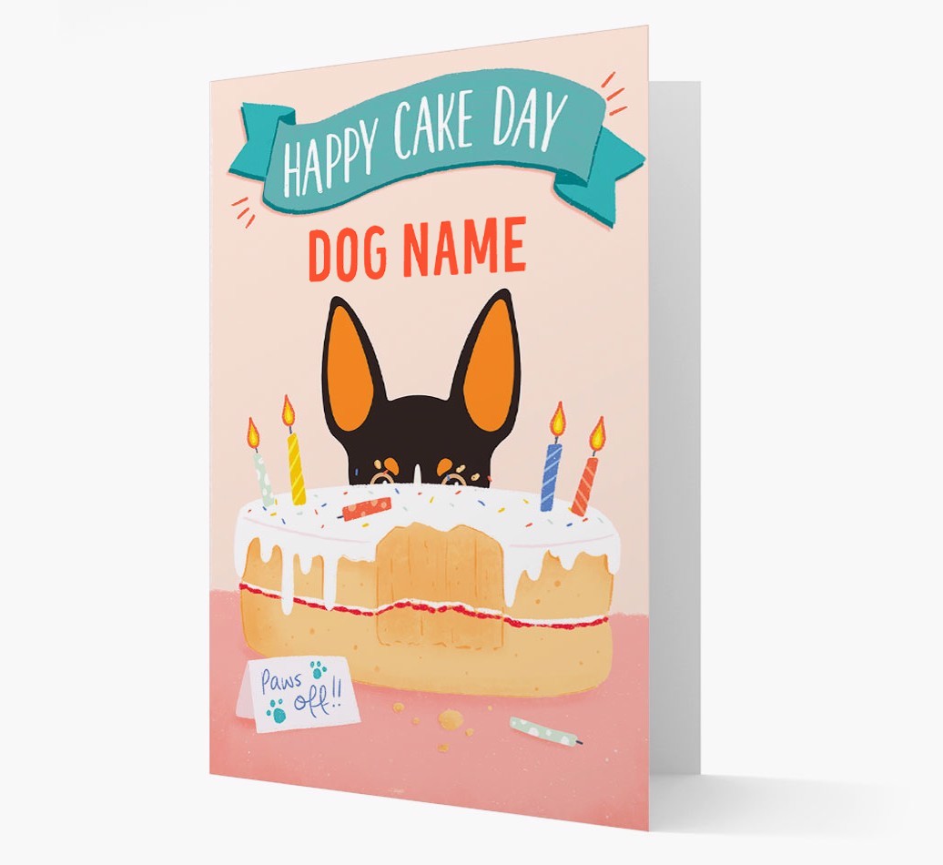 Happy Cake Day: Personalised {breedFullName} Card
