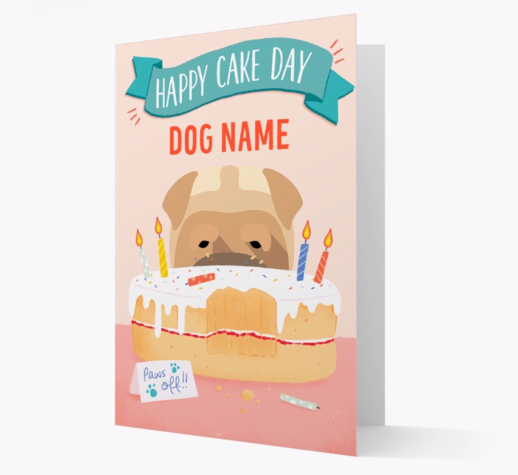Happy Cake Day: Personalised {breedFullName} Card