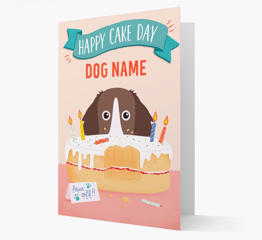 Happy Cake Day: Personalised {breedFullName} Card