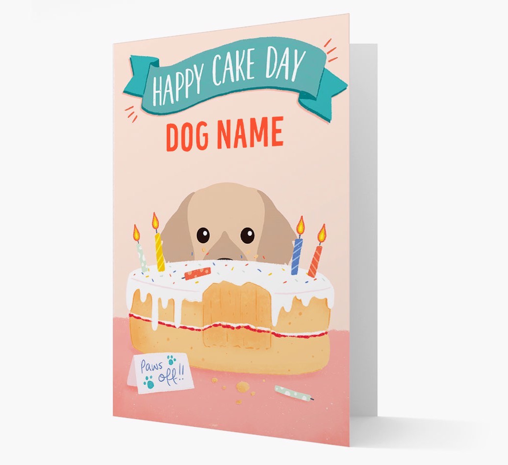 Happy Cake Day: Personalised {breedFullName} Card