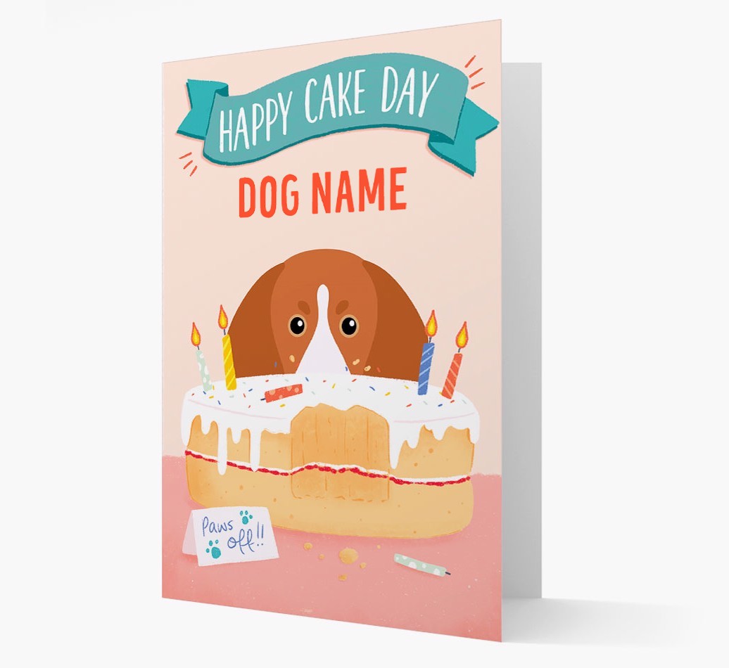 Happy Cake Day: Personalised {breedFullName} Card