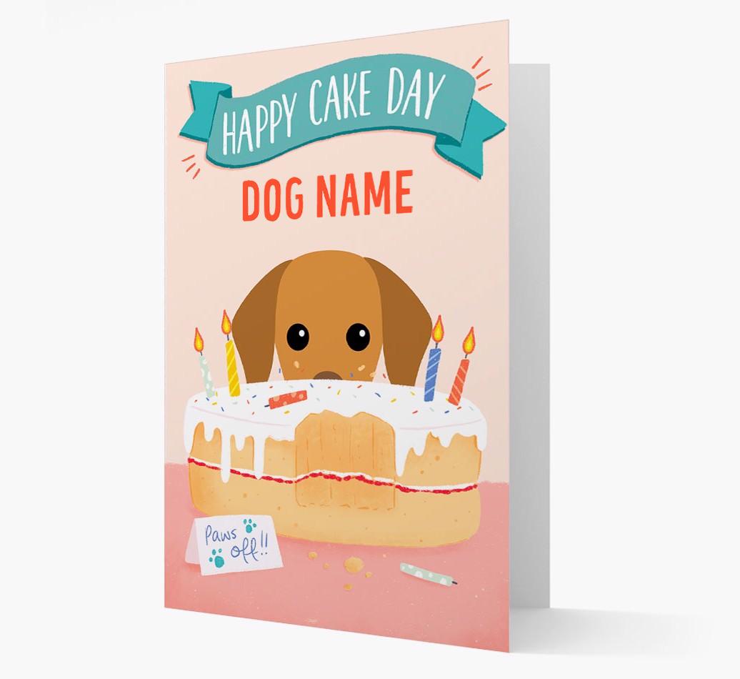 Happy Cake Day: Personalized {breedFullName} Card
