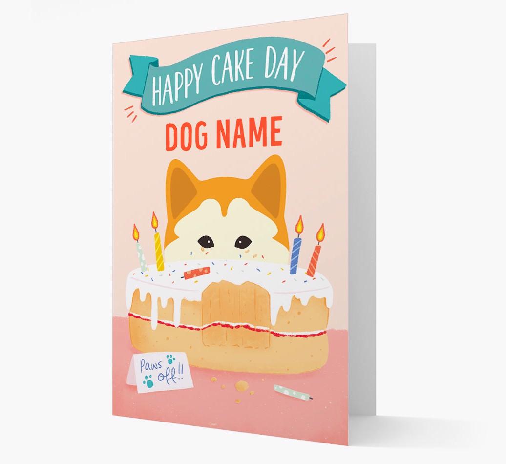 Happy Cake Day: Personalized {breedFullName} Card