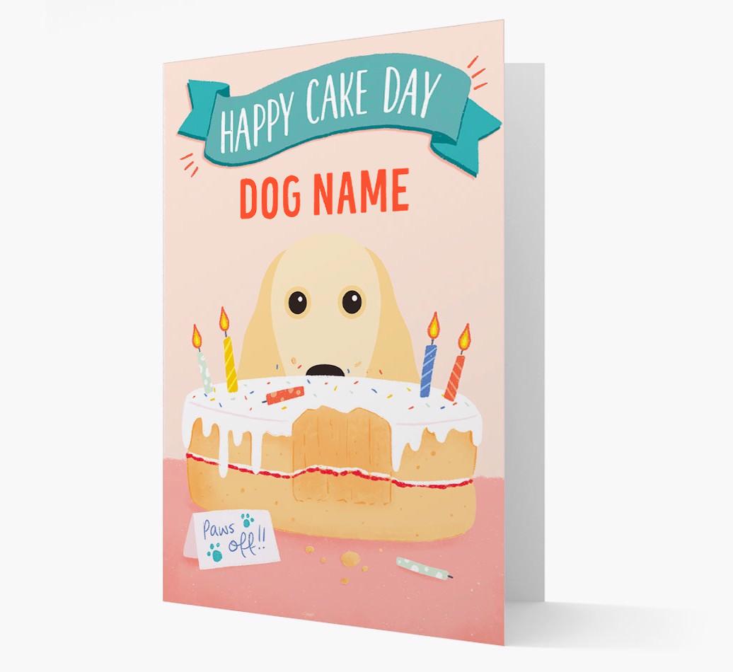 Happy Cake Day: Personalized {breedFullName} Card