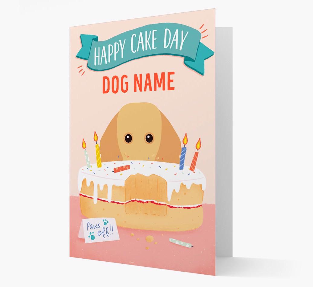 Happy Cake Day: Personalized {breedFullName} Card