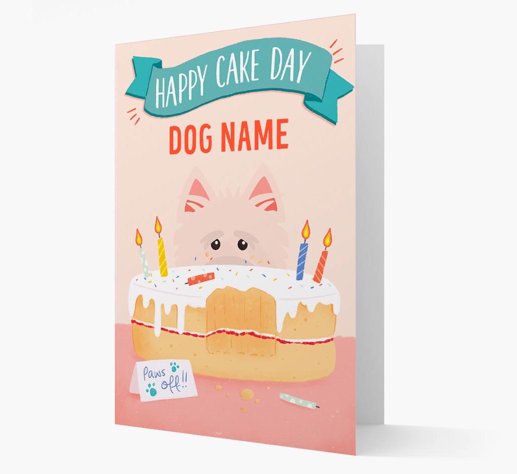 Happy Cake Day: Personalized {breedFullName} Card