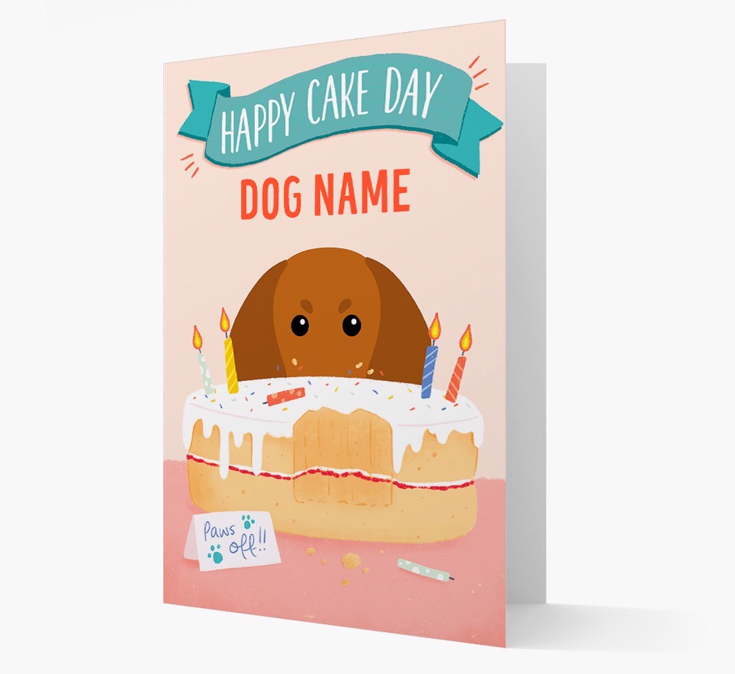 Happy Cake Day: Personalized {breedFullName} Card