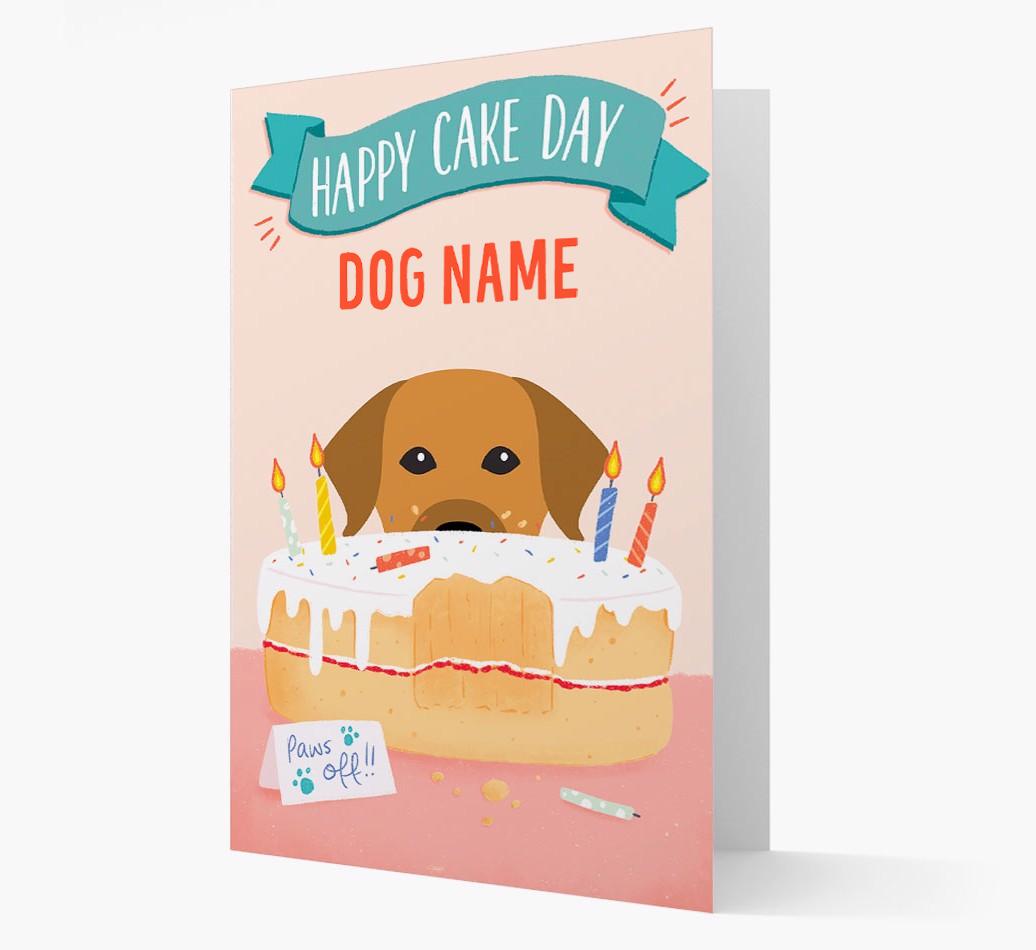Happy Cake Day: Personalized {breedFullName} Card