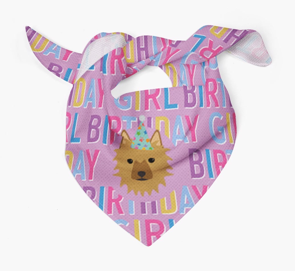 Birthday Girl: Personalised {breedFullName} Bandana