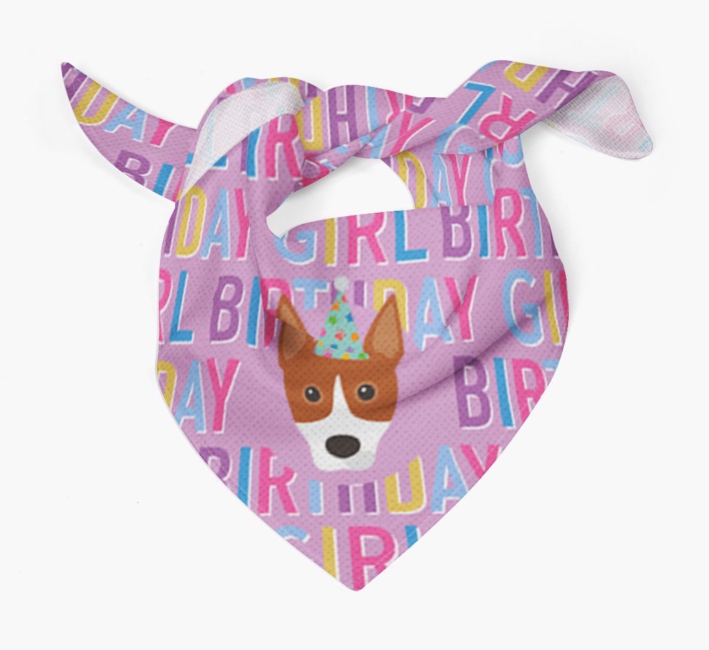 Birthday Girl: Personalised {breedFullName} Bandana