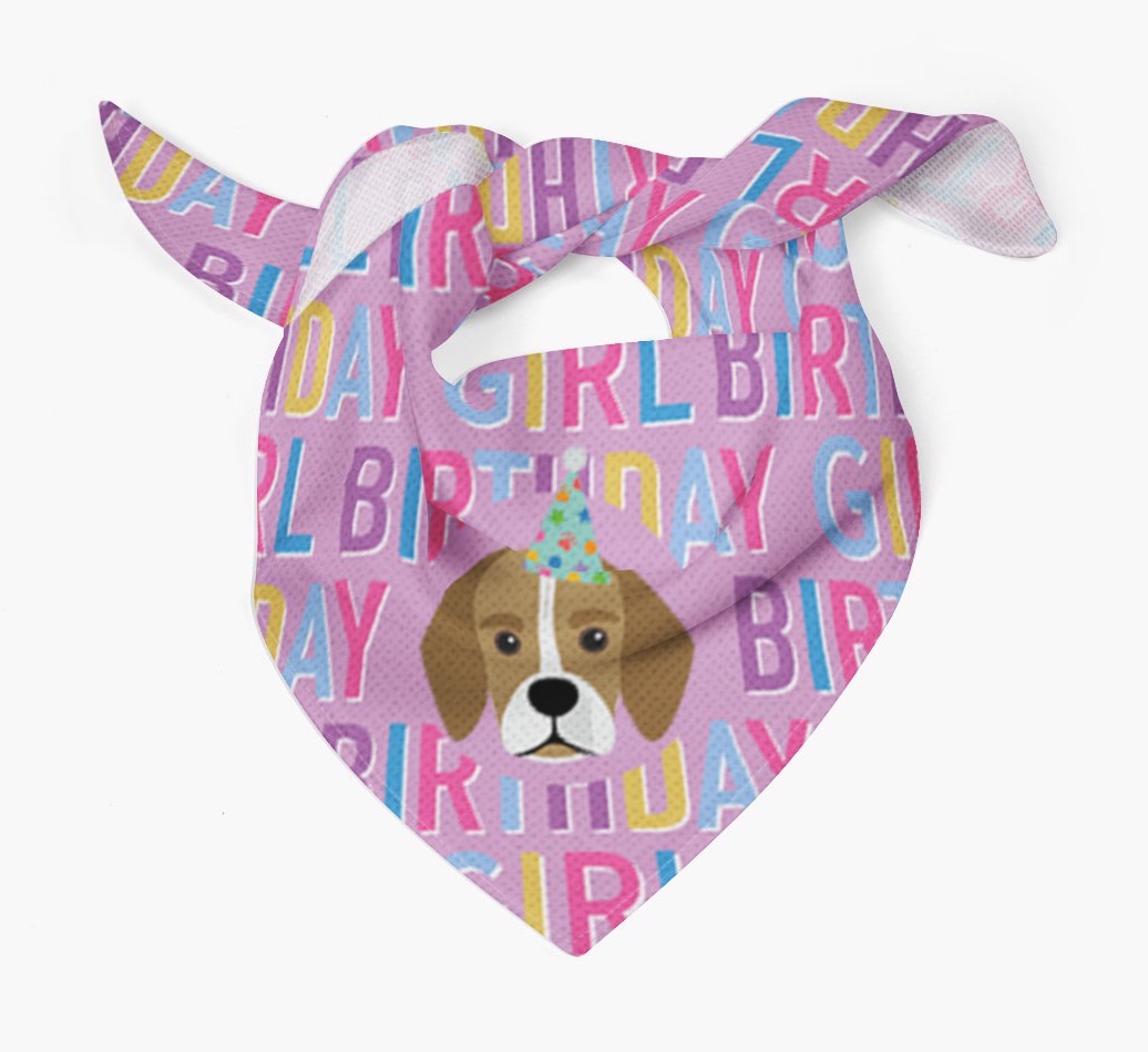 Birthday Girl: Personalised {breedFullName} Bandana