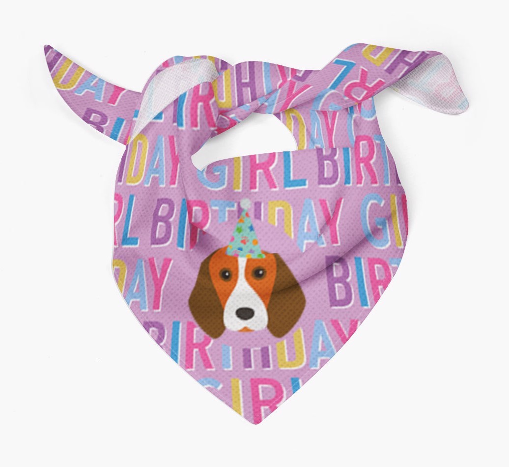 Birthday Girl: Personalised {breedFullName} Bandana