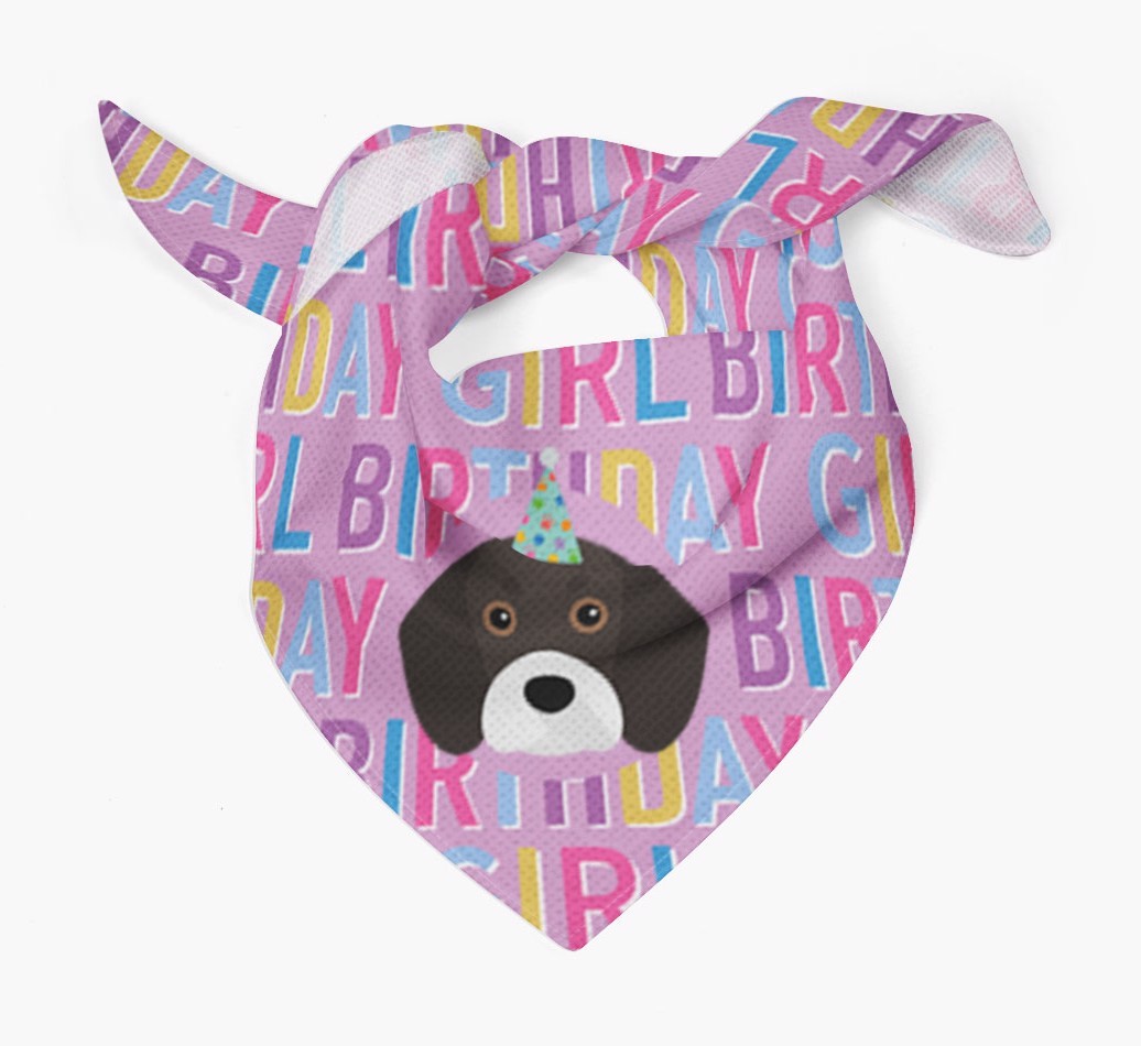 Birthday Girl: Personalised {breedFullName} Bandana