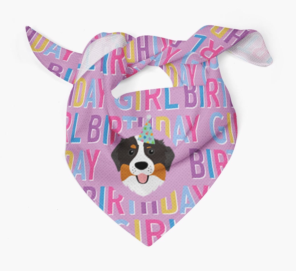 Birthday Girl: Personalised {breedFullName} Bandana