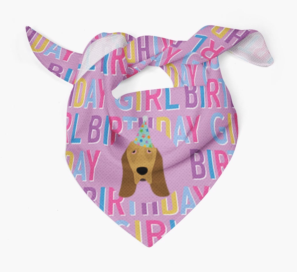 Birthday Girl: Personalised {breedFullName} Bandana