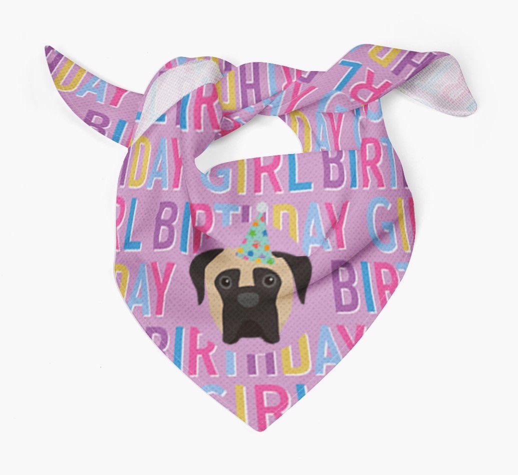 Birthday Girl: Personalised {breedFullName} Bandana