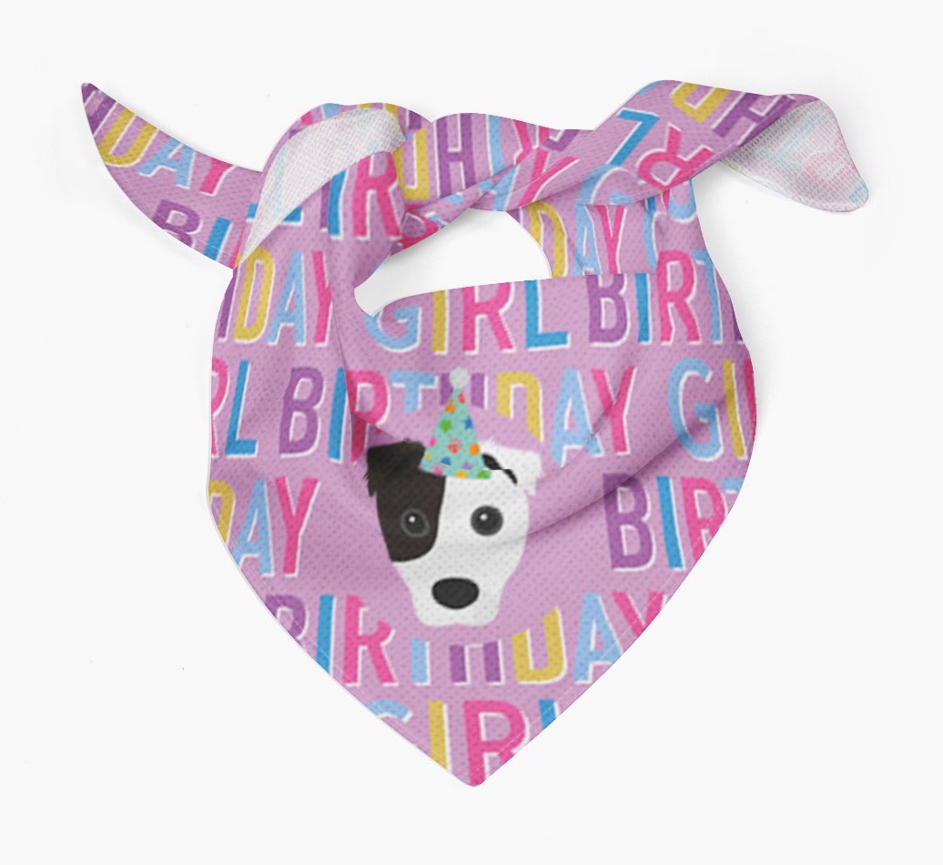 Birthday Girl: Personalised {breedFullName} Bandana