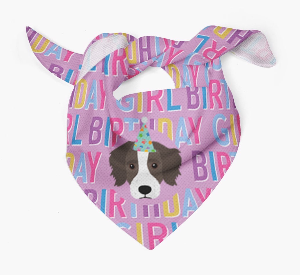 Birthday Girl: Personalised {breedFullName} Bandana