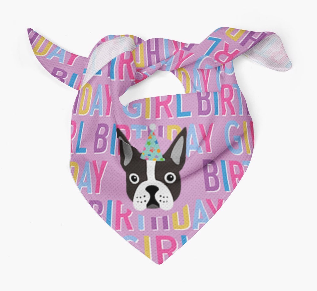 Birthday Girl: Personalised {breedFullName} Bandana