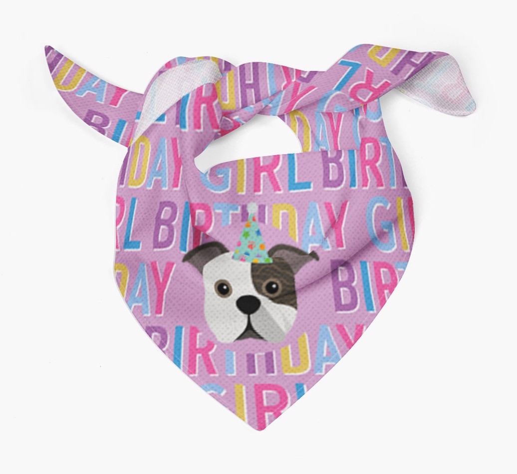 Birthday Girl: Personalised {breedFullName} Bandana