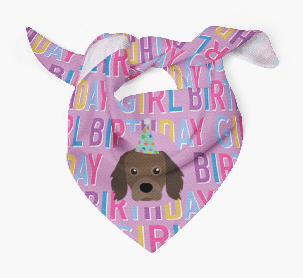 Birthday Girl: Personalised {breedFullName} Bandana