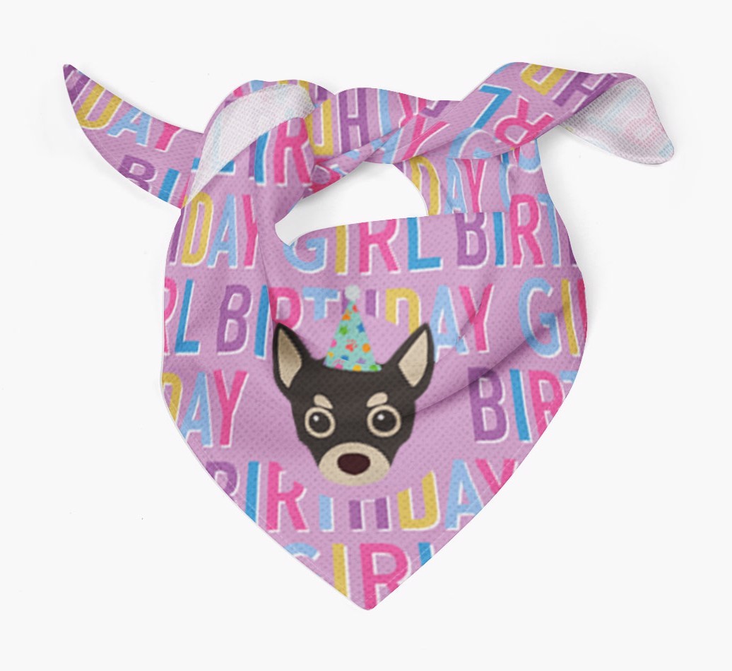 Birthday Girl: Personalised {breedFullName} Bandana