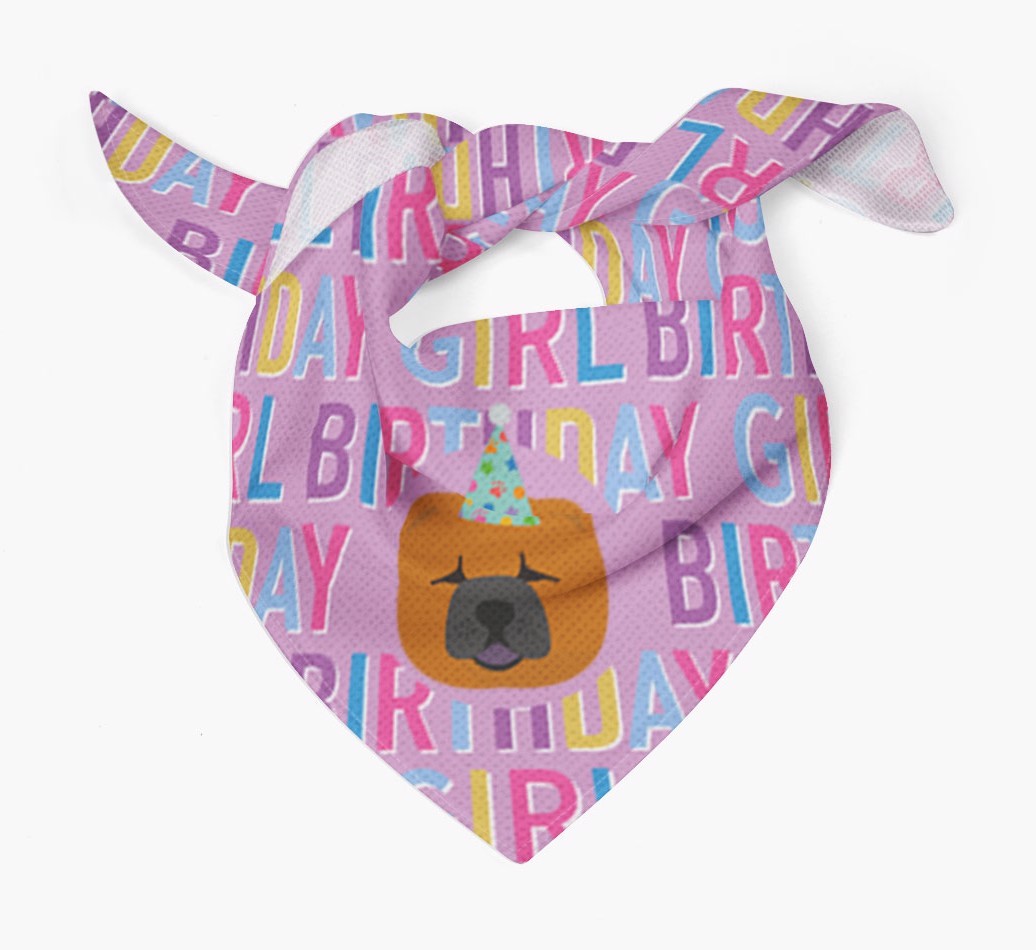 Birthday Girl: Personalised {breedFullName} Bandana
