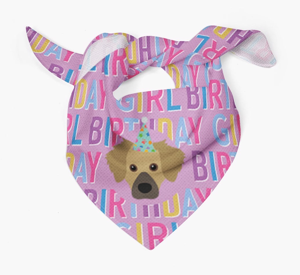 Birthday Girl: Personalised {breedFullName} Bandana