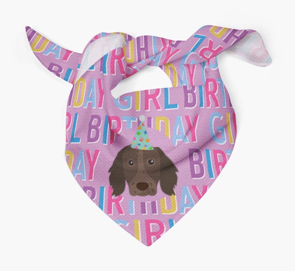 Birthday Girl: Personalised {breedFullName} Bandana