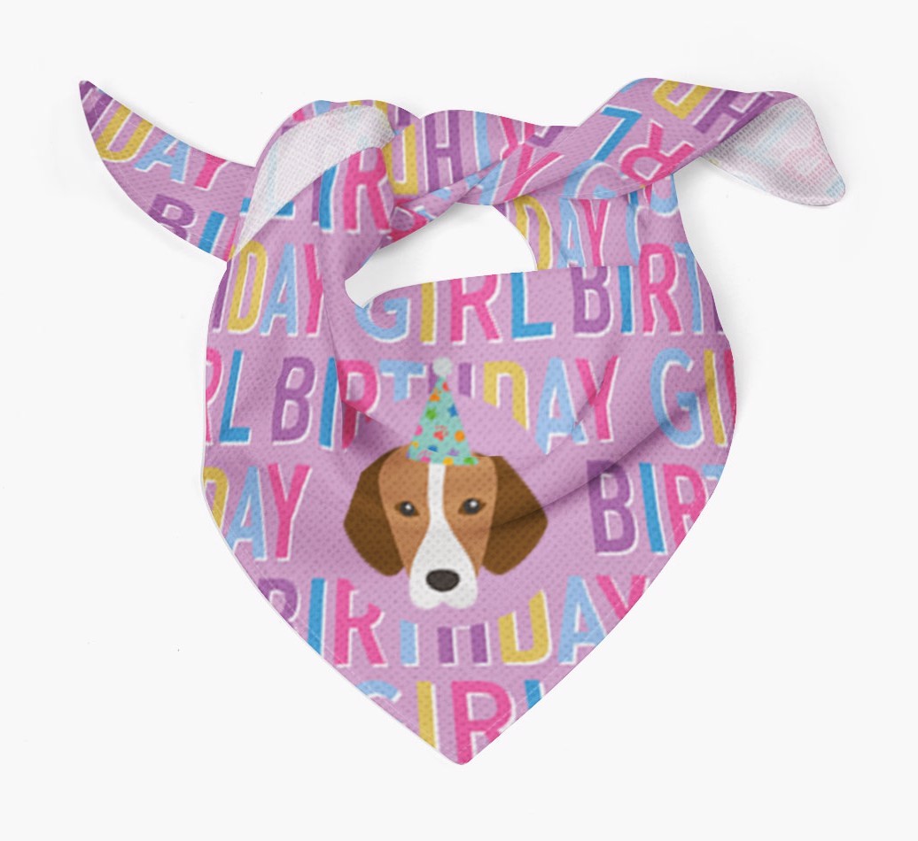 Birthday Girl: Personalised {breedFullName} Bandana
