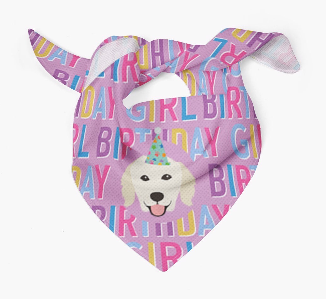 Birthday Girl: Personalised {breedFullName} Bandana