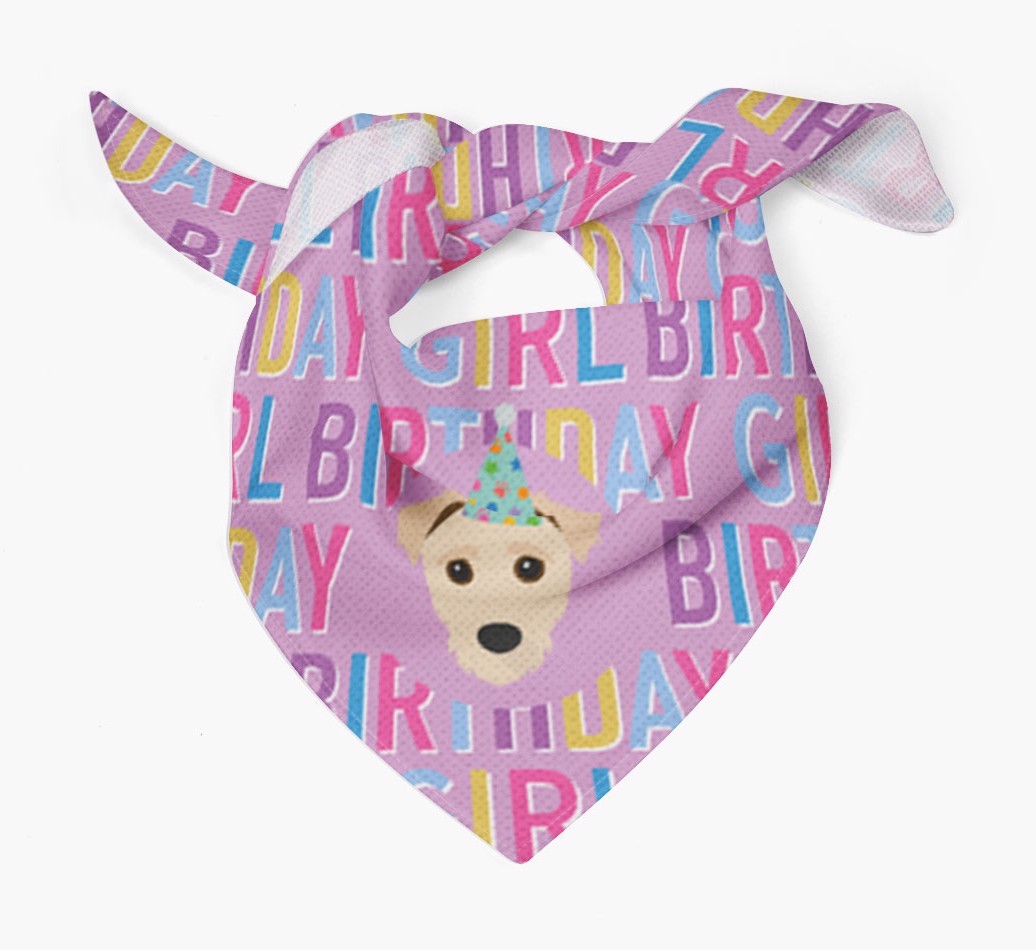 Birthday Girl: Personalised {breedFullName} Bandana