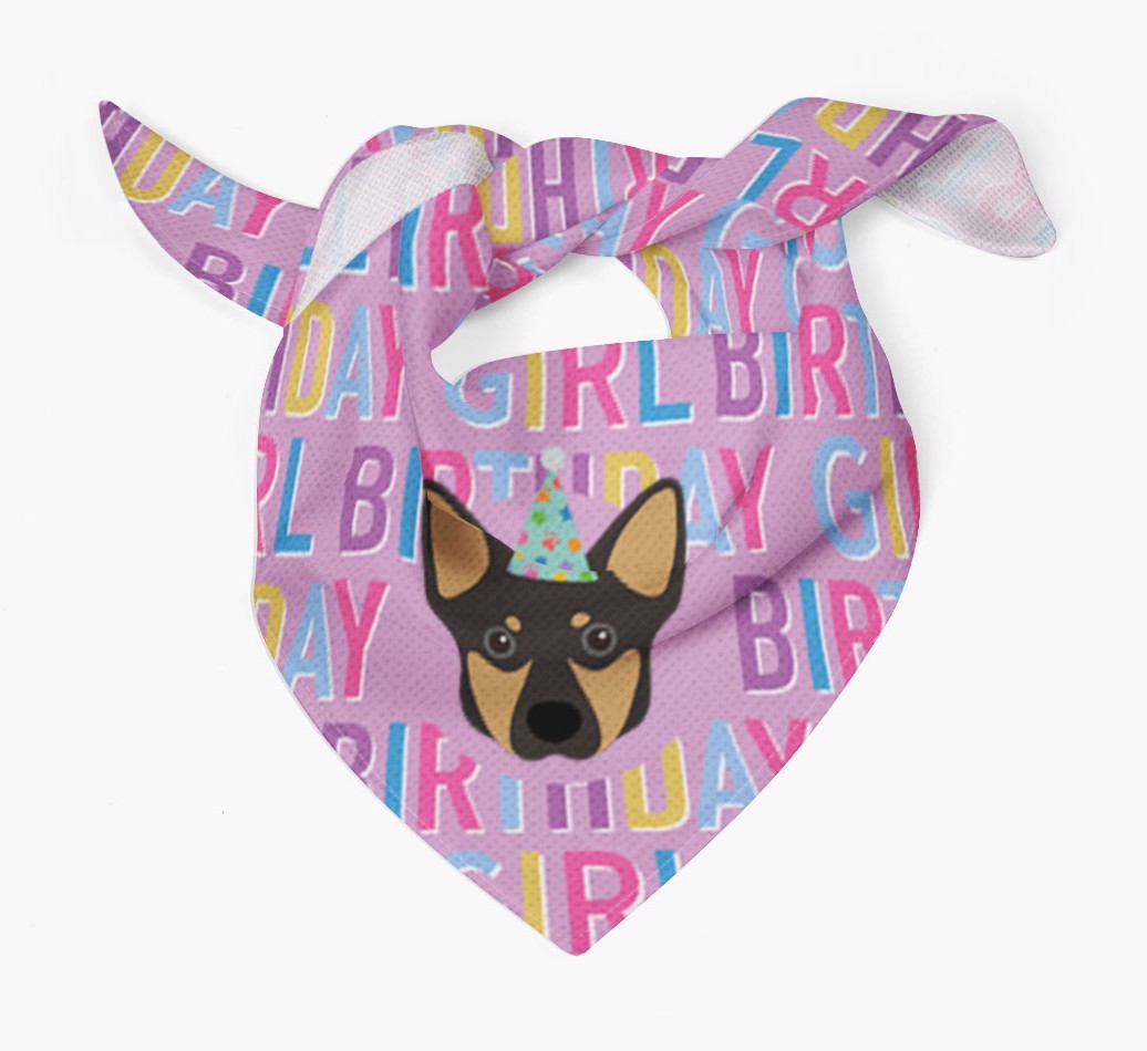 Birthday Girl: Personalised {breedFullName} Bandana