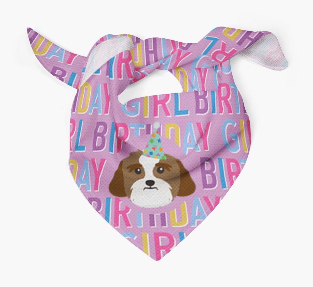 Birthday Girl: Personalised {breedFullName} Bandana