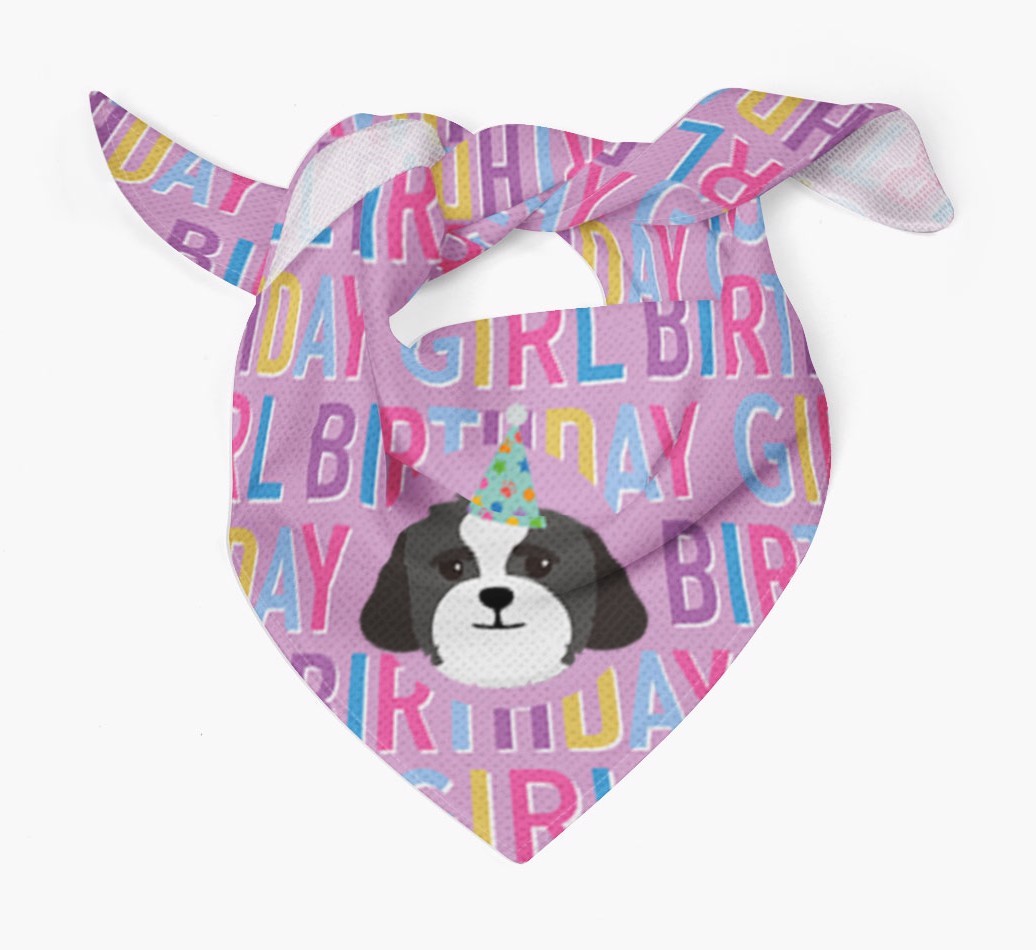 Birthday Girl: Personalised {breedFullName} Bandana
